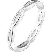 The Love Silver Collection Sterling Silver Textured Twist Dress Ring