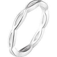 Sterling Silver Textured Twist Dress Ring