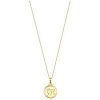 Seol + Gold 18Ct Gold Plated Sterling Silver World Map Adjustable Necklace