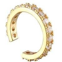 Seol + Gold 18Ct Gold Plated Sterling Silver Cubic Zirconia Ear Cuff