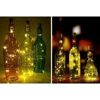 Christmas 2Pc Led Wine Bottle Decorative Lights