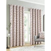 The Mill Shop Halo Eyelet Curtains (1 Pair). Measures 45 x 48" (114 x 122cm). Washable Fully Lined Eyelet Curtains for Living Room or Bedroom - Genuine The Mill Shop Window Curtains