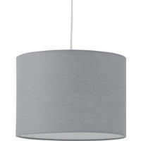 Grey Cotton Velvet Glitter 30cm Easy Fit Ceiling Light Shade Pendant Lightshade