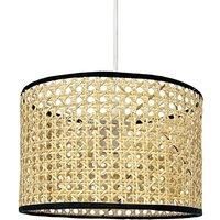 Natural Rattan 25cm Easy Fit Pendant Shade Ceiling Lightshade