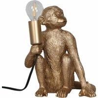 Gold Monkey Table Lamp Bedside Light Retro Animal Bedroom Light