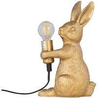 Gold Bunny Rabbit Table Lamp Bedside Light Retro Animal Bedroom Light
