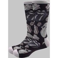 Rolling Stones Socks Classic Tongue Official Mens Black (Uk Size 7.5-11.5), One Size