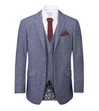 Skopes Men/'s Jude Jacket Herringbone in Blue 40R