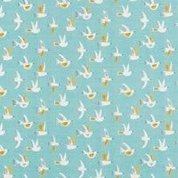 By the Metre Fly Away Blue Oil Cloth