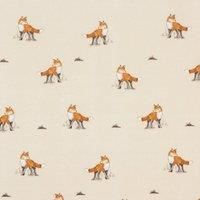 By the Metre Fox Natural Oil Cloth