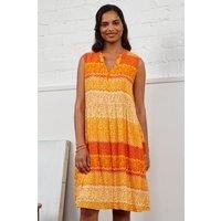 Crinkle Gathered Tunic Dress