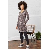 Organic Cotton V Neck Jersey Dress
