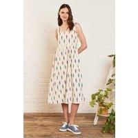 Cotton Ikat Midi Sun Dress