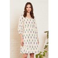 Ikat Cotton Gathered Dress