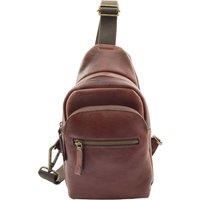 Real Leather Chest Bag Cross Body Small Travel Organiser Pouch Kovrov Brown