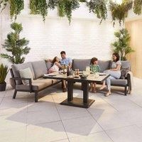 Nova Outdoor Living - Vogue Outdoor Aluminium Corner Sofa Set with Rising Table
