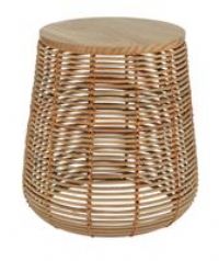 Habitat Hazel Natural Rattan Side Table