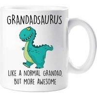 60 Second Makeover Grandadsaurus Mug Grandad Dinosaur Fathers Day Funny Mug Pres