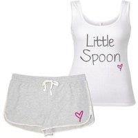 60 SECOND MAKEOVER Women's Little Spoon Pyjama Set in Grey | Size: XS