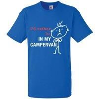 60 SECOND MAKEOVER Men's I'd Rather Be In My Campervan T-Shirt in Blue | Size: Medium