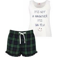 60 SECOND MAKEOVER Women's It's Not A Hangover It's Gin Flu Pyjama Set in Green | Size: Medium