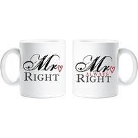 Mr Right Mr Always Right Mug Set