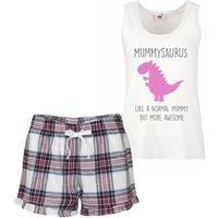 60 SECOND MAKEOVER Women's Mummy Dinosaur Pyjama Set in Pink | Size: Medium