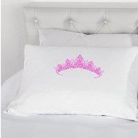 Tiara Pink Girls Pillowcase
