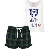 60 SECOND MAKEOVER Women's Staffy Mum Pyjama Set in Green | Size: XS