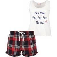 60 SECOND MAKEOVER Women's Best Mum Ever Ever The End Pyjamas in Red | Size: XL