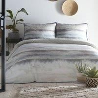 Appletree Landscape-Garment Washed Duvet Cover Set, Cotton, Seafoam, King