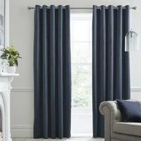 J Rosenthal & Son - Montrose Blackout Velvet Curtains  -  NAVY OR SLATE