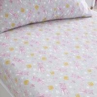 Bedlam - Ballet Dancer Bedroom Set - Fitted Single Bed Sheet (25cm) - In Pink