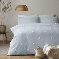 Appletree Set, Cotton, Duck Egg/White, Single, W135cm x L200cm (Duvet Cover), W50cm x L75cm (Pillow Case)