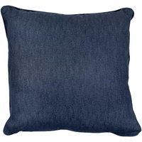 Fusion Navy 100% Cotton Dark Blue Covers Included Inserts-Matching Curtains Available-Sorbonne Collection, 43 x 43cm (Filled Cushion)
