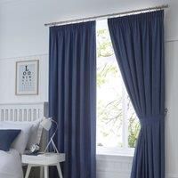 Thermal Blackout Curtains Tape Top Plain Ready Made Pencil Pleat Curtain Pairs