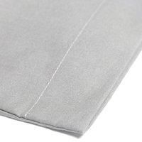 Fusion Bedding-28cm Fitted Sheet, 100% Brushed Cotton, Silver, Super-King