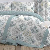 Dreams & Drapes - Emily - Quilted Bedspread - 230cm X 195cm in Duck Egg EMLDEKHUGD