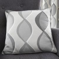 Fusion - Lennox - 100% Cotton Filled Cushion - 43 x 43cm in Grey