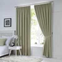 Fusion Dijon Pencil Pleat Lined Curtains