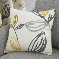 Fusion - Ensley - 100% Cotton Filled Cushion - 43 x 43cm in Ochre