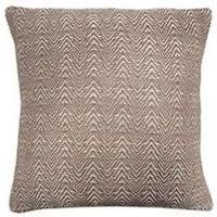 Appletree Loft - Herringbone - 100% Cotton Filled Cushion - 43 x 43cm in Linen