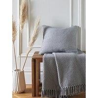 Drift Home - Hayden - 100% Recycled Cotton Filled Cushion - 43 x 43cm in Grey