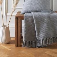 Drift Home - Hayden - 100% Recycled Cotton Throw - 200 x 200cm Bed Size in Grey