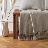 Drift Home - Hayden - 100% Recycled Cotton Throw - 200 x 200cm Bed Size in Natural