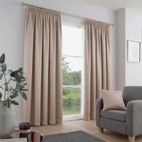 Fusion Galaxy Plain Dyed Triple Woven Thermal Pencil Pleat Lined Curtains