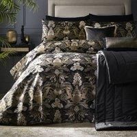Laurence Llewelyn-Bowen - Suburban Jungle - Duvet Cover Set - 3pcs, King Bed Size in Black/Gold