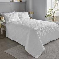 Serene Dreams & Drapes CVAWEKHUPO Polyester Cavali Pinsonic Bedspread, White, 200cm x 230cm