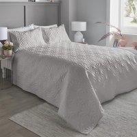 Serene Dreams & Drapes CVASVKHUPO Polyester Cavali Pinsonic Bedspread, Silver, 200cm x 230cm