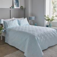 Serene Dreams & Drapes CVADEKHUPO Polyester Cavali Pinsonic Bedspread, Duck Egg, 200cm x 230cm